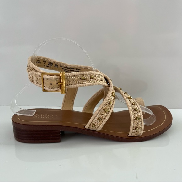 Franco Sarto Shoes - FRANCO SARTO Ina Toe Loop Sandal In Natural Raffia NEW